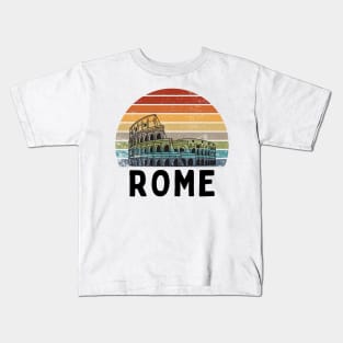 Rome sunset design Kids T-Shirt